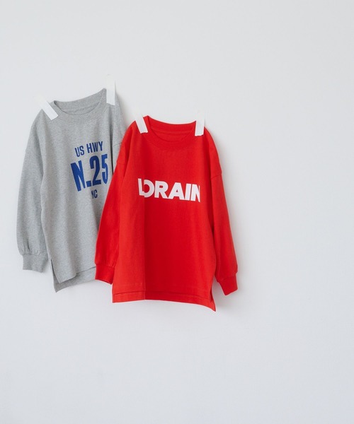 LOWRYS FARM（ローリーズファーム）の「アソートプリントロンＴＬＳ　1049005（Tシャツ/カットソー・キッズ・オフホワイト/レッド/ブラック/グレー・120cm/110cm/150cm/140cm/130cm）」の4枚目の写真