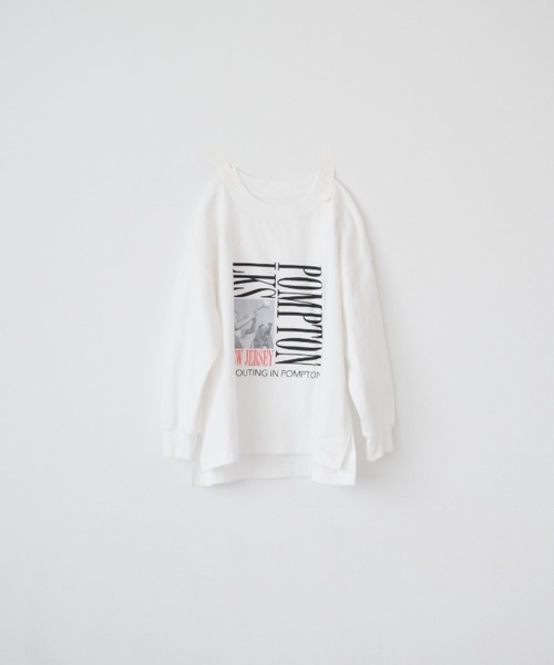 LOWRYS FARM（ローリーズファーム）の「アソートプリントロンＴＬＳ　1049005（Tシャツ/カットソー・キッズ・オフホワイト/レッド/ブラック/グレー・120cm/110cm/150cm/140cm/130cm）」の2枚目の写真