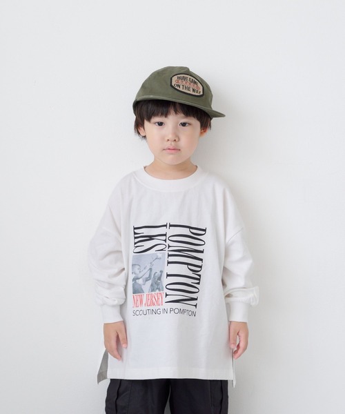 LOWRYS FARM（ローリーズファーム）の「アソートプリントロンＴＬＳ　1049005（Tシャツ/カットソー・キッズ・オフホワイト/レッド/ブラック/グレー・120cm/110cm/150cm/140cm/130cm）」の19枚目の写真