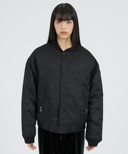 TOWNCRAFT(タウンクラフト)の「【TOWNCRAFT/タウンクラフト】Linning Short Jacket / ショートダービージャケット / ユニセックス(ブルゾン・メンズ・ブラック・L/M)」の6枚目の写真