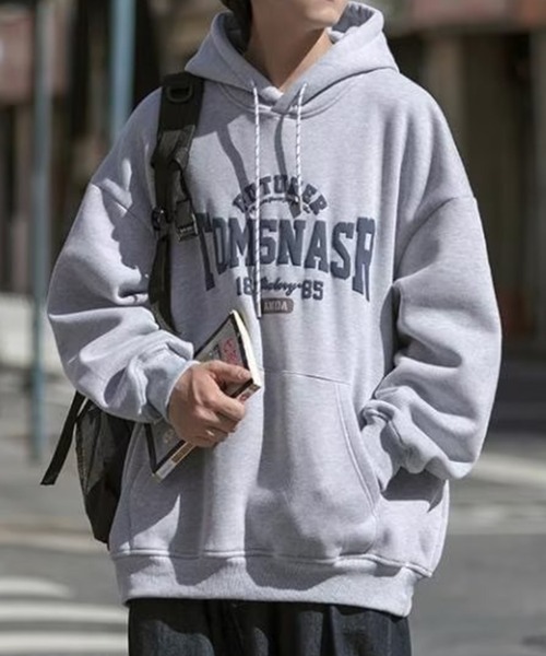 KELVIN（ケルヴァン）の「College Logo Hoodie カレッジロゴフーディー（パーカー・メンズ・ライトグレー/ネイビー・MEDIUM/LARGE）」の6枚目の写真