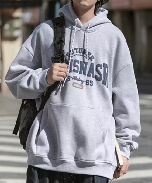 KELVIN（ケルヴァン）の「College Logo Hoodie カレッジロゴフーディー（パーカー・メンズ・ライトグレー/ネイビー・MEDIUM/LARGE）」の13枚目の写真