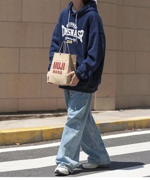 KELVIN（ケルヴァン）の「College Logo Hoodie カレッジロゴフーディー（パーカー・メンズ・ライトグレー/ネイビー・MEDIUM/LARGE）」の14枚目の写真