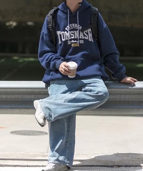 KELVIN（ケルヴァン）の「College Logo Hoodie カレッジロゴフーディー（パーカー・メンズ・ライトグレー/ネイビー・MEDIUM/LARGE）」の15枚目の写真