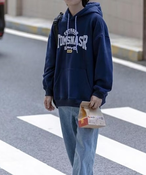 KELVIN（ケルヴァン）の「College Logo Hoodie カレッジロゴフーディー（パーカー・メンズ・ライトグレー/ネイビー・MEDIUM/LARGE）」の17枚目の写真