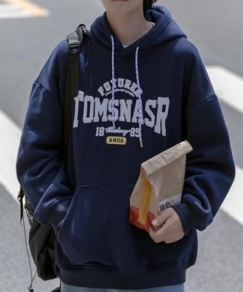 KELVIN（ケルヴァン）の「College Logo Hoodie カレッジロゴフーディー（パーカー・メンズ・ライトグレー/ネイビー・MEDIUM/LARGE）」の18枚目の写真