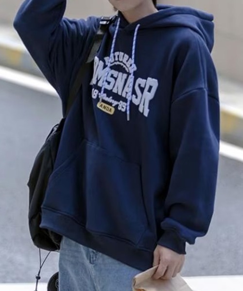 KELVIN（ケルヴァン）の「College Logo Hoodie カレッジロゴフーディー（パーカー・メンズ・ライトグレー/ネイビー・MEDIUM/LARGE）」の19枚目の写真