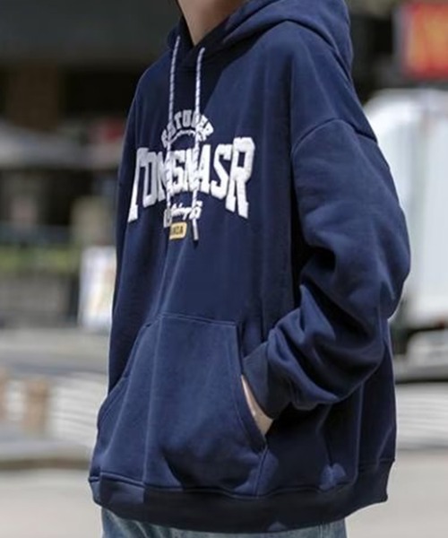 KELVIN（ケルヴァン）の「College Logo Hoodie カレッジロゴフーディー（パーカー・メンズ・ライトグレー/ネイビー・MEDIUM/LARGE）」の21枚目の写真