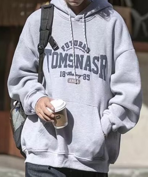 KELVIN（ケルヴァン）の「College Logo Hoodie カレッジロゴフーディー（パーカー・メンズ・ライトグレー/ネイビー・MEDIUM/LARGE）」の10枚目の写真