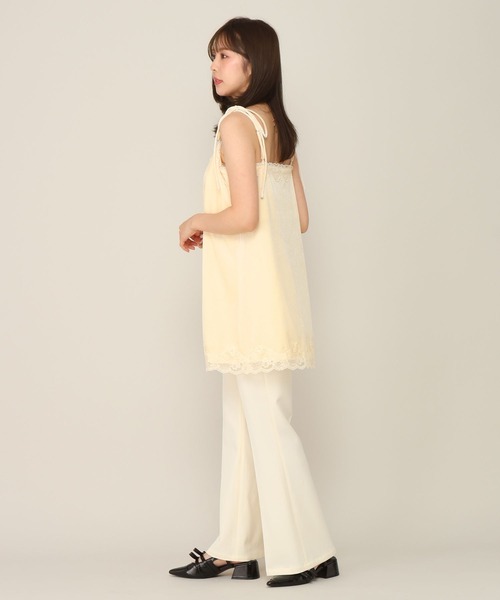 Heather(ヘザー)の「レースベロアキャミミニワンピース 1063892(ワンピース・レディース・ブラック/アイボリー/ブラック系その他・FREE)」の7枚目の写真