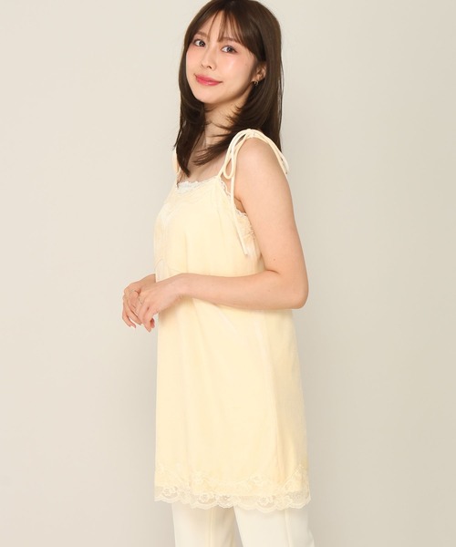 Heather(ヘザー)の「レースベロアキャミミニワンピース 1063892(ワンピース・レディース・ブラック/アイボリー/ブラック系その他・FREE)」の10枚目の写真