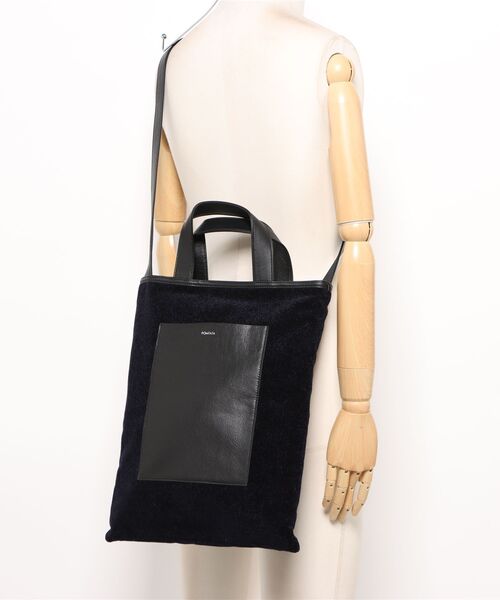 Scrap Book（スクラップブック）の「【POMTATA】P3360 NORM 2WAY TOTE-FAB（トートバッグ・レディース・ネイビー・FREE）」の5枚目の写真