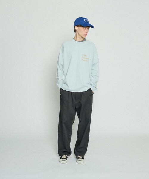 ABAHOUSE（アバハウス）の「【REMI RELIEF / レミレリーフ】別注 カットオフ スウェット / オーバーサイズ（スウェット・メンズ・ブラック/アイボリー/サックスブルー・L/M）」の4枚目の写真
