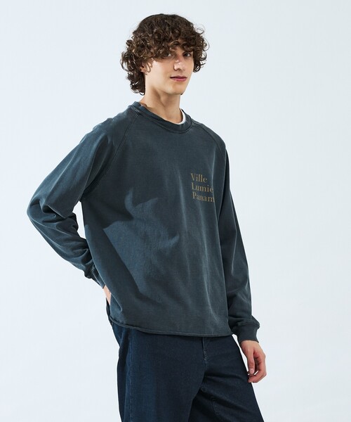 ABAHOUSE（アバハウス）の「【REMI RELIEF / レミレリーフ】別注 カットオフ スウェット / オーバーサイズ（スウェット・メンズ・ブラック/アイボリー/サックスブルー・L/M）」の12枚目の写真