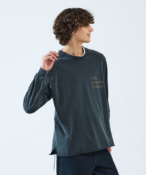 ABAHOUSE（アバハウス）の「【REMI RELIEF / レミレリーフ】別注 カットオフ スウェット / オーバーサイズ（スウェット・メンズ・ブラック/アイボリー/サックスブルー・L/M）」の13枚目の写真