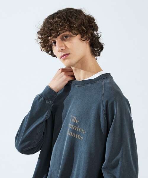 ABAHOUSE（アバハウス）の「【REMI RELIEF / レミレリーフ】別注 カットオフ スウェット / オーバーサイズ（スウェット・メンズ・ブラック/アイボリー/サックスブルー・L/M）」の14枚目の写真