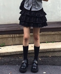 anyonemore（エニワンモア）の「3段ティアードフリルウエストゴムミニスカート（スカート）」