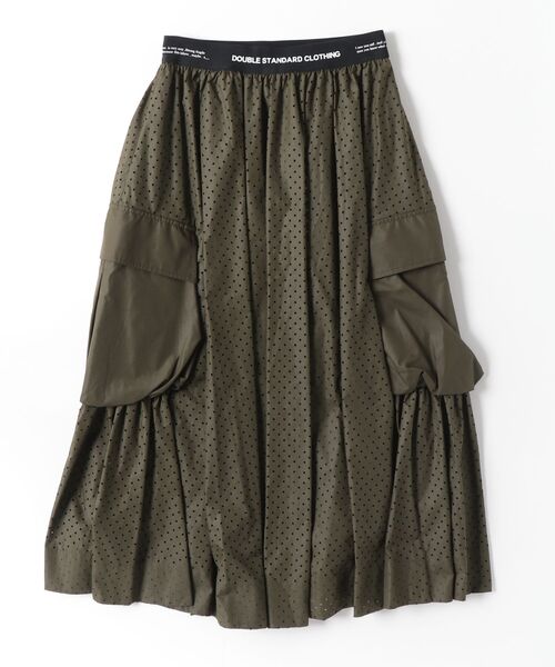 DOUBLE STANDARD CLOTHING(ダブルスタンダードクロージング)の「タイプライター フレアスカート(スカート・レディース・カーキ/ブラック・36/38)」の17枚目の写真