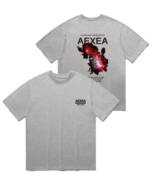 AEXEA(アクシー)の「ジャスミンソンウム 半袖Tシャツ F05BRD_ABX11068(Tシャツ/カットソー・メンズ・ホワイト/ブルー/グレー系その他/ブラック・S/XL/M/L)」の1枚目の写真