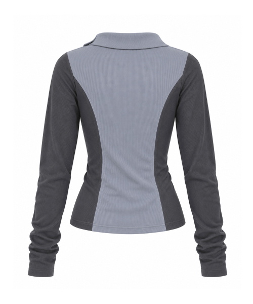 SOHUL(ソフル)の「Side High Neck T (パープル、ブラック)(Tシャツ/カットソー・レディース・その他・FREE)」の2枚目の写真