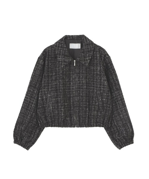 JILL by JILL STUART(ジルバイジルスチュアート)の「<セットアップ対応>ツイードファーティペットブルゾン(ブルゾン・レディース・グレー/ホワイト/ブラック・FREE)」の9枚目の写真