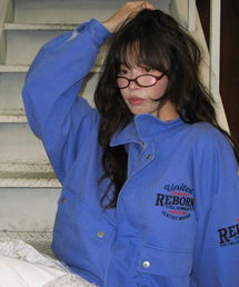 RONRON（ロンロン）の「WASHED VINTAGE COTTON BLOUSON BLUE（ブルゾン）」