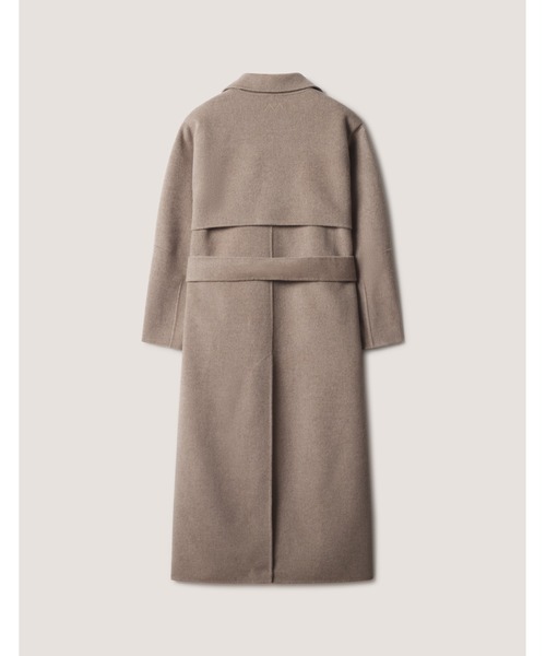 Maison Kitsune(メゾンキツネ)の「DOUBLE-FACE BELTED WOOL COAT(チェスターコート・レディース・ブラウン系その他・S/XS/L/M)」の3枚目の写真