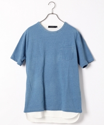 RAGEBLUE | インディゴジャガードTシャツ/714943(Tシャツ/カットソー)