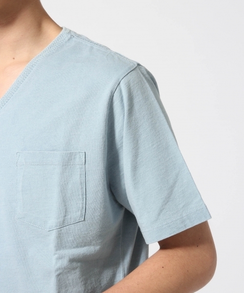 RAGEBLUE(レイジブルー)の「インディゴジャガードTシャツ/714943(Tシャツ/カットソー・メンズ・ブルー/ネイビー/ブルー系その他/ライトブルー/その他/その他1・MEDIUM/LARGE)」の16枚目の写真