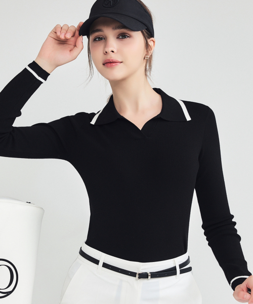LORDLOAR(ロードロアル)の「ライン配色カラー ニット BLACK(ニット/セーター・レディース・その他・SMALL/MEDIUM/LARGE)」の2枚目の写真