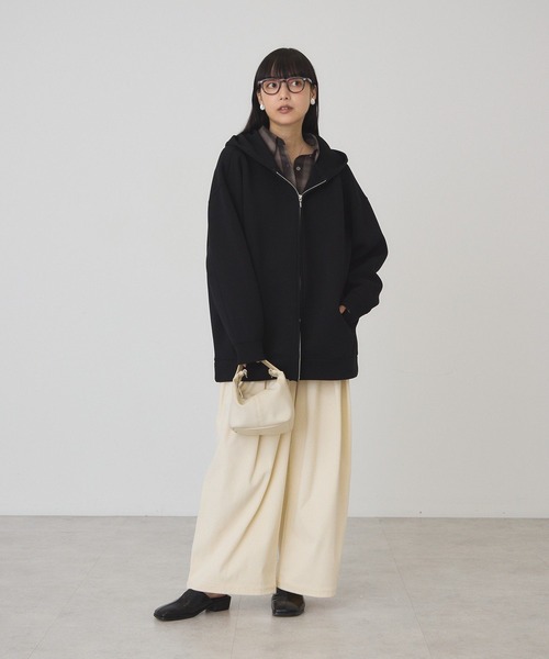 AMERICAN HOLIC(アメリカンホリック)の「【マルチ機能】カットコーデュロイストレートワイド(その他パンツ・レディース・アイボリー/ライトイエロー/グレイッシュベージュ/チャコールグレー・L/M)」の15枚目の写真