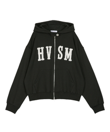 HVSM STITCH ZIP UP HOOD(CHARCOAL)