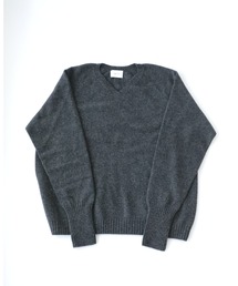 superNova.（スーパーノヴァ）の「別注 Whole Garment V-Neck Wool/Cashmere/Silk（ニット/セーター）」