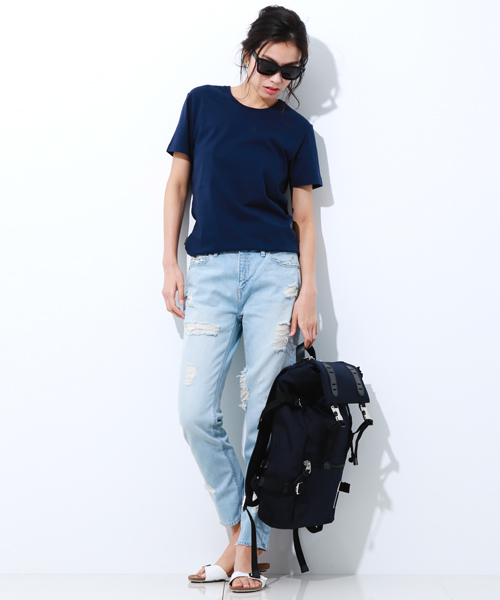 MAKAVELIC（マキャベリック）の「【MAKAVELIC】ダブルベルトデイパック/TRUCKS DOUBLE BELT DAYPACK[MEDIUM]/3104-10103（バックパック/リュック・レディース・ネイビー/ホワイト/ブラック・FREE）」の11枚目の写真