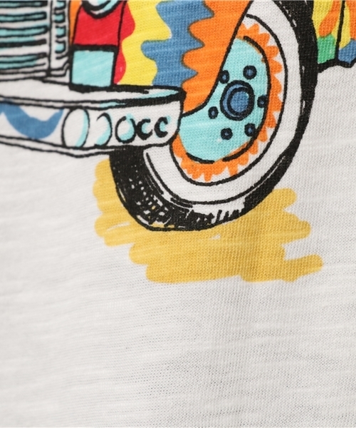 チチカカ（チチカカ）の「サイケバス　ロングＴシャツ　　　　　　　　　　（Tシャツ/カットソー・レディース・ホワイト/マスタード/レッド/グリーン・FREE）」の11枚目の写真
