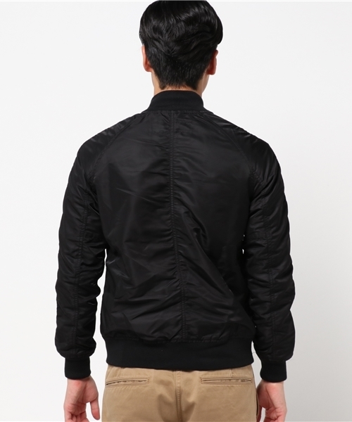 rovtski（ロフトスキー）の「ナイロン MA-1（MA-1・メンズ・ブラック/オリーブ・MEDIUM）」の4枚目の写真