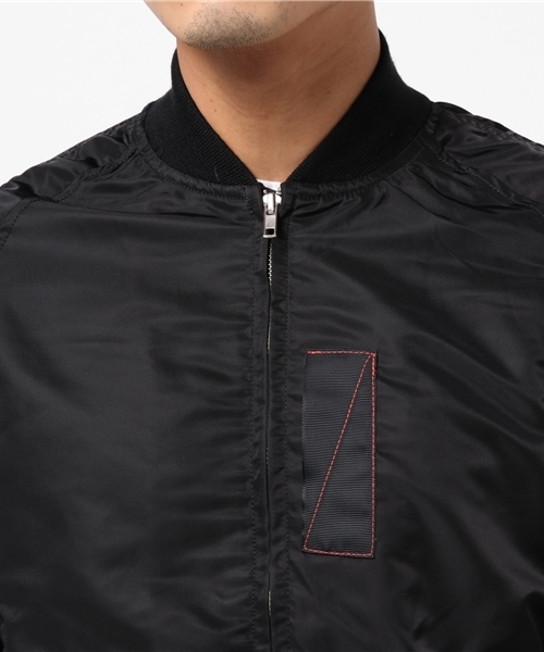 rovtski（ロフトスキー）の「ナイロン MA-1（MA-1・メンズ・ブラック/オリーブ・MEDIUM）」の5枚目の写真