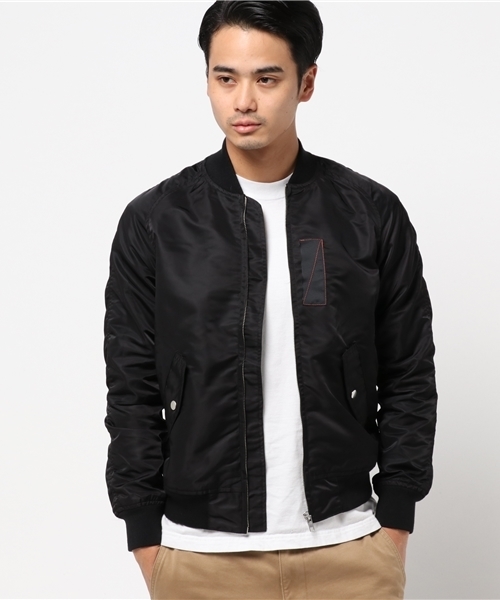 rovtski（ロフトスキー）の「ナイロン MA-1（MA-1・メンズ・ブラック/オリーブ・MEDIUM）」の9枚目の写真