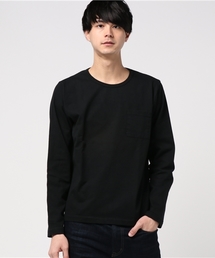 Denime | 【MadeInJapan】BASIC CUTSEW/ベーシックカットソークルーネックポケットロンＴ(Tシャツ/カットソー)