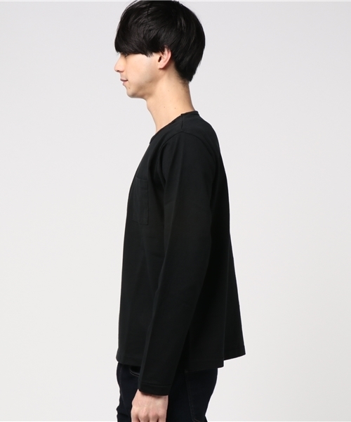 Denime（ドゥニーム）の「【MadeInJapan】BASIC CUTSEW/ベーシックカットソークルーネックポケットロンＴ（Tシャツ/カットソー・メンズ・杢グレー/ホワイト/ワイン/ブラック/ネイビー・SMALL/MEDIUM/LARGE/X-LARGE）」の6枚目の写真