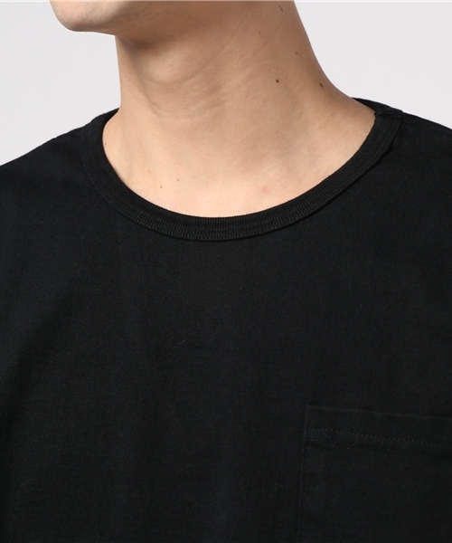 Denime（ドゥニーム）の「【MadeInJapan】BASIC CUTSEW/ベーシックカットソークルーネックポケットロンＴ（Tシャツ/カットソー・メンズ・杢グレー/ホワイト/ワイン/ブラック/ネイビー・SMALL/MEDIUM/LARGE/X-LARGE）」の8枚目の写真