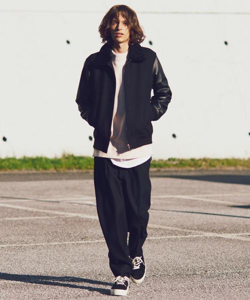 MONKEY TIME（モンキータイム）の「＜monkey time＞ フラノ 1P ワイドイージーパンツ◆（その他パンツ・メンズ・ブラック・MEDIUM/SMALL/LARGE）」の13枚目の写真