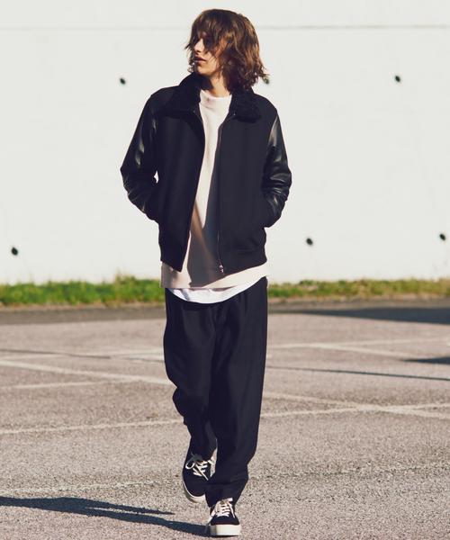 MONKEY TIME（モンキータイム）の「＜monkey time＞ フラノ 1P ワイドイージーパンツ◆（その他パンツ・メンズ・ブラック・MEDIUM/SMALL/LARGE）」の14枚目の写真