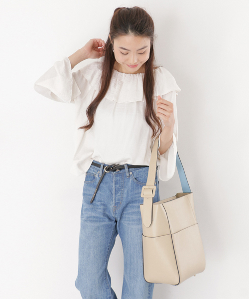 RODE SKO(ロデスコ)の「RODE SKO COKKIE 縦長トート(トートバッグ・レディース・ベージュ/ブラック系その他/グレー・FREE)」の1枚目の写真