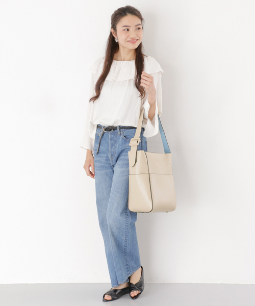 RODE SKO(ロデスコ)の「RODE SKO COKKIE 縦長トート(トートバッグ・レディース・ベージュ/ブラック系その他/グレー・FREE)」の16枚目の写真