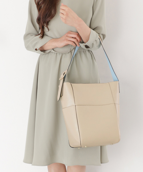 RODE SKO(ロデスコ)の「RODE SKO COKKIE 縦長トート(トートバッグ・レディース・ベージュ/ブラック系その他/グレー・FREE)」の9枚目の写真