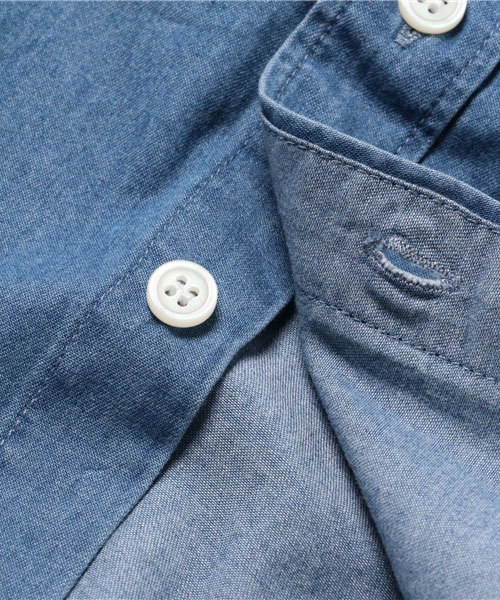 GLOBAL WORK（グローバルワーク）の「【キッズ】バンドカラーロングシャツ7分袖/744652（シャツ/ブラウス・キッズ・ライトブルー/ブルー・MEDIUM/LARGE/SMALL/X-LARGE/XX-LARGE）」の7枚目の写真