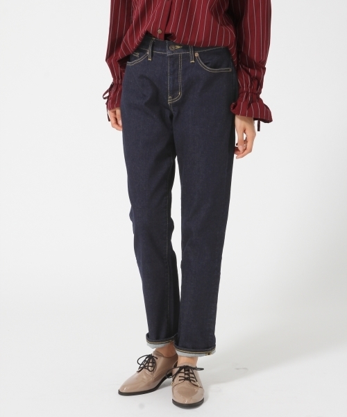 GLOBAL WORK（グローバルワーク）の「デニムスリムパンツ/757024（デニムパンツ・レディース・ブラック/ブルー/ネイビー・LARGE/SMALL/MEDIUM）」の2枚目の写真