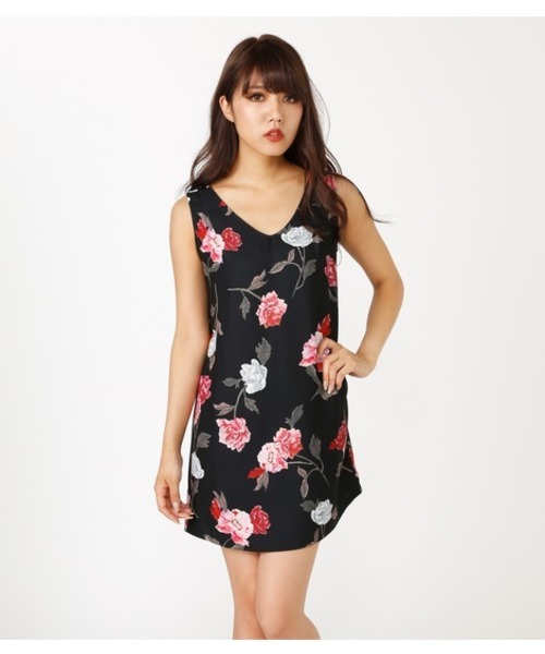 Rienda リエンダ の フラワーレースコンビワンピース ワンピース Wear