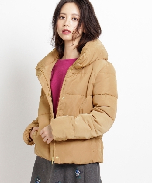 Ag By Aquagirl エージーバイアクアガール の スタンドカラー中綿ショートコート ダウンジャケット コート Wear